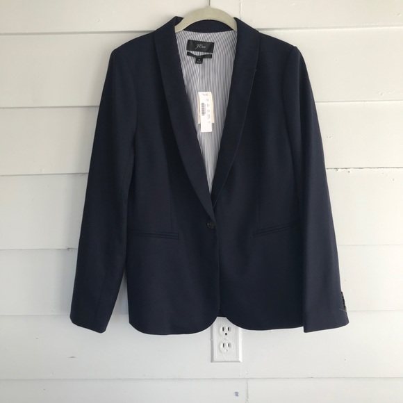NWT J. Crew SUIT NAVY  Wool Parke Blazer & pants - Picture 5 of 10